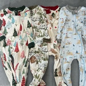 Burt’s Bees Set of (4) Christmas/Winter Pajamas